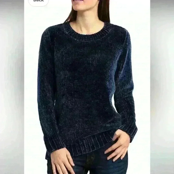 Orvis ladies crewneck long sleeve sweater medium. Excellent condition. Dark Navy - Picture 1 of 11